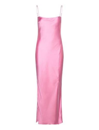 Gina Tricot Satin Dress Rosa