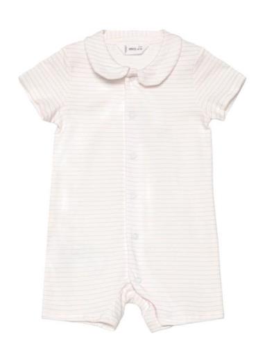 Mango Striped Bodysuit Pyjamas Rosa