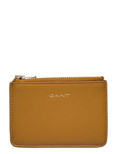 GANT Leather Zip Pouch Brun