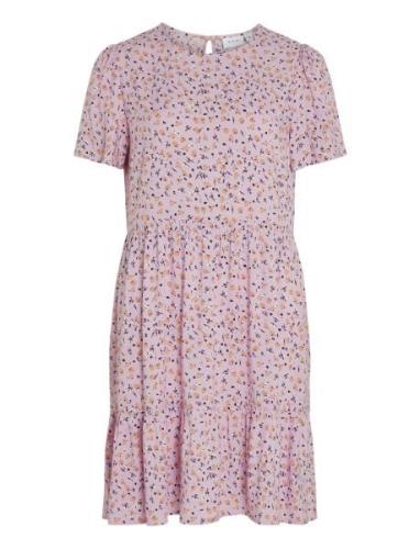 Vila Vipaya S/S Dress /Su - Noos Rosa