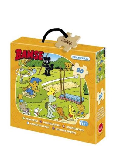 Askpussel I Trä Bamse 20 Bitar Toys Puzzles And Games Puzzles Wooden P...