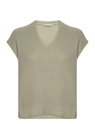 Tom Tailor Knit Sleeveless V-Neck Grön