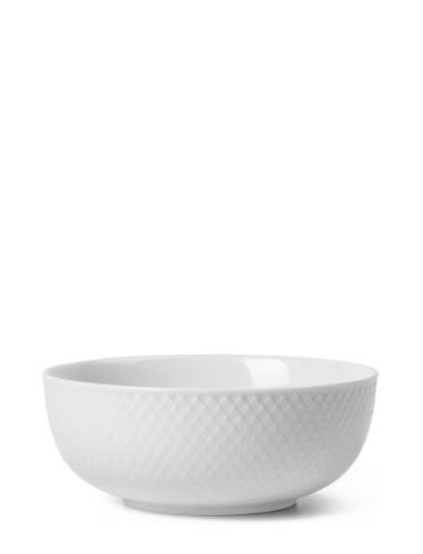 Lyngby Porcelæn Rhombe Bowl Ø15.5 Cm White Vit