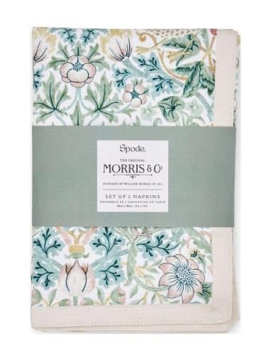 Morris & Co Napkins Strawberry Thief 2-P Home Textiles Kitchen Textile...