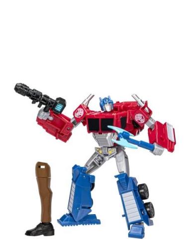 Transformers Earthspark Deluxe Optimus Prime Toys Playsets & Action Fi...