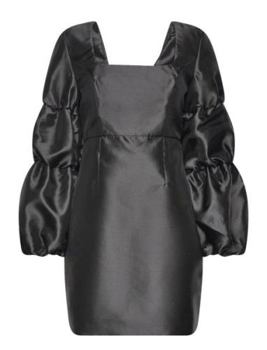 Malina Georgia Double Pouf Sleeve Mini Dress Svart