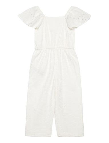 Mango Swiss Embroidery Jumpsuit Vit