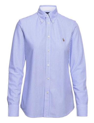 Polo Ralph Lauren Striped Knit Oxford Shirt Blå