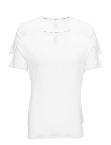 Calvin Klein 2P S/S V Neck Vit