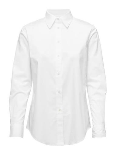 Lauren Ralph Lauren Easy Care Stretch Cotton Shirt Vit