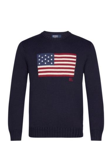 Polo Ralph Lauren The Iconic Flag Sweater Marinblå