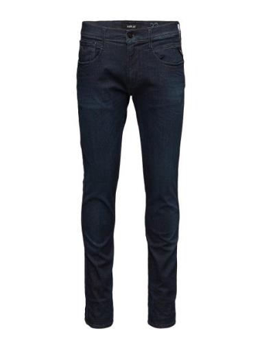 Replay Anbass Trousers Slim Hyperflex Blå