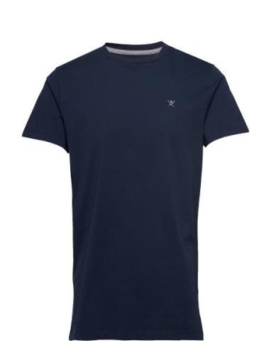 Hackett London Ss Logo Tee Marinblå