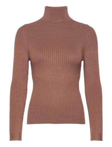 ONLY Onlkarol L/S Rollneck Pullover Knt Noos Brun