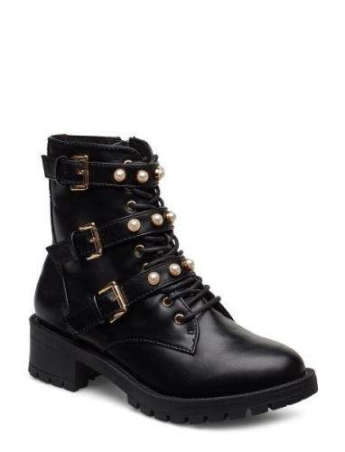 Bianco Biapearl Biker Boot Svart