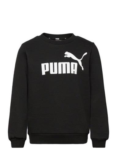 PUMA Ess Big Logo Crew Fl B Svart