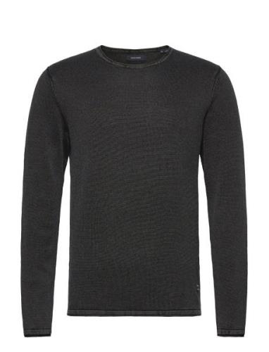 Jack & J S Jjeleo Knit Crew Neck Noos Svart