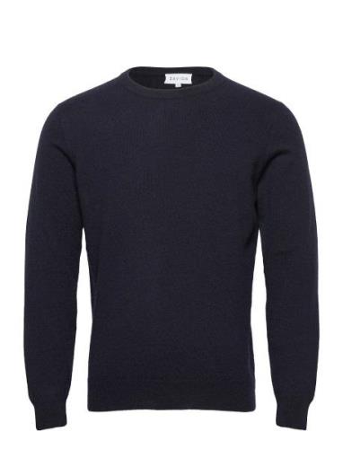 Davida Cashmere Man O-Neck Plain Marinblå