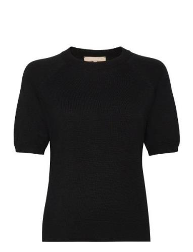 Soft Rebels Srmarla Ss O-Neck Knit Svart