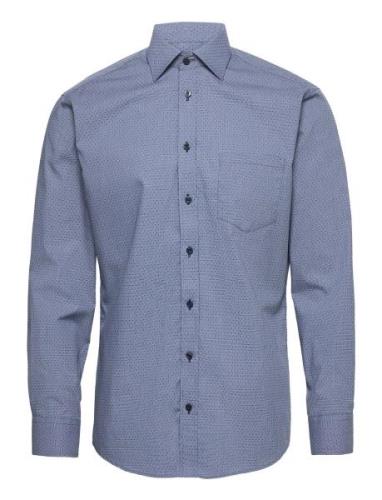 Bosweel Shirts Est. 1937 Woven Dots Blå