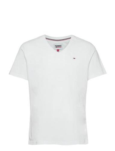 Tommy Jeans Tjm Original Jersey V Neck Tee Vit