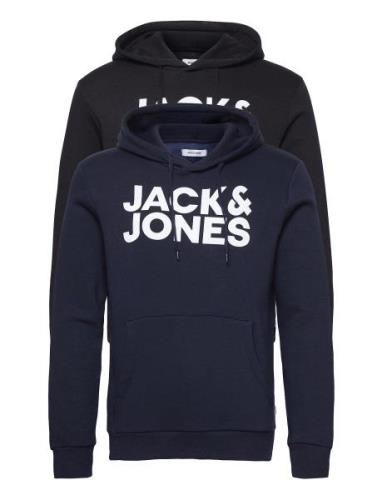 Jack & J S Jjecorp Logo Sweat Hood 2Pk Mp Noos Svart