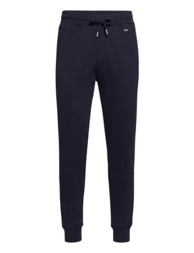 Lexington Clothing Ivan Organic Cotton Track Pants Marinblå