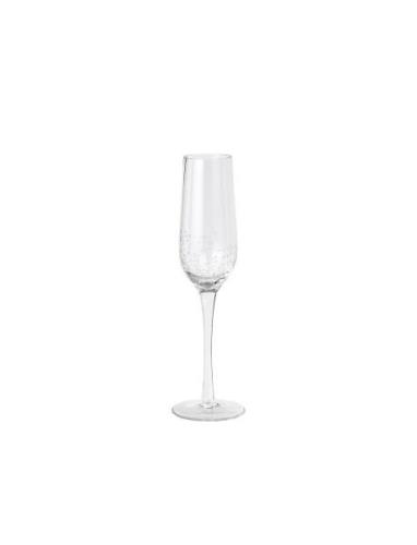 Broste Copenhagen Champagne Glas 'Bubble' Glas Nude