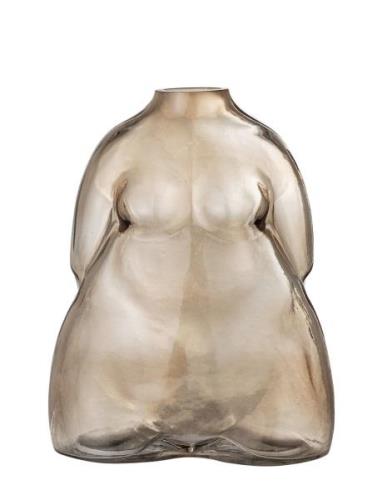 Bloomingville Evie Vase, Brun, Glas Brun