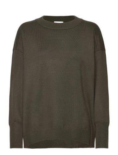 NORR Als Over Knit Top Brun