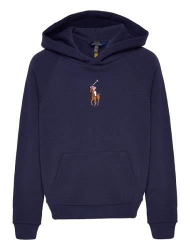 Ralph Lauren Kids Big Pony Fleece Hoodie Blå