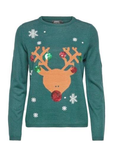 ONLY Onlxmas Exclusive Reind Pullover Ex Knt Grön