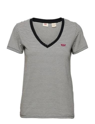 LEVI´S Women Perfect Vneck Annalise Stripe Svart