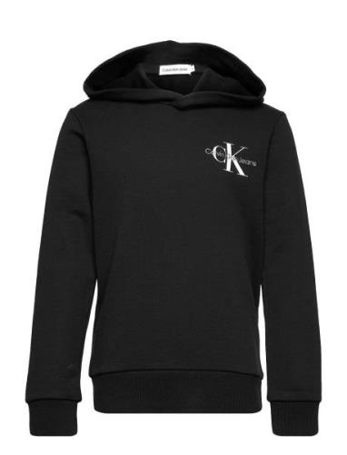 Calvin Klein Small Monogram Hoodie Svart