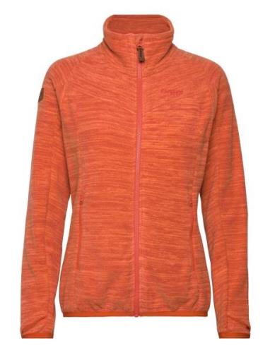 Bergans Hareid Fleece W Jacket Nohood Röd