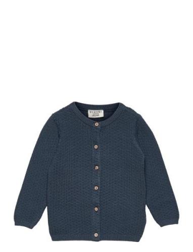 Fixoni Knitted Cardigan Blå