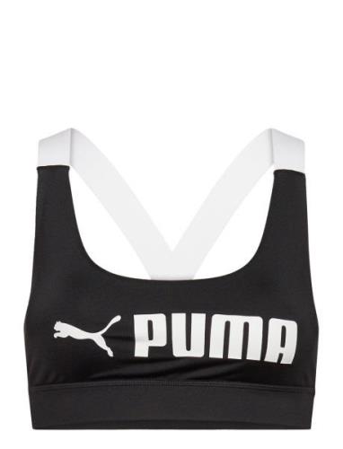 PUMA Mid Impact Puma Fit Bra Svart