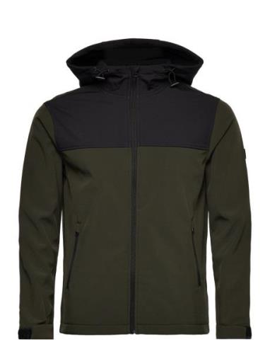 Jack & J S Jjemarvin Hood Softshell Noos Khaki Green