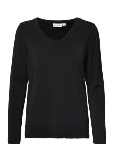 Saint Tropez Adeliasz V-N Ls Blouse Svart