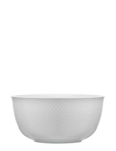 Rhombe Serveringsskål Ø17.5 Cm Hvid Home Tableware Bowls & Serving Dis...