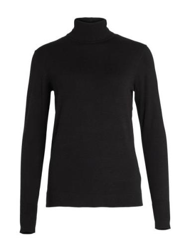 Vila Vijeneve Rollneck L/S Knit Top - Noos Svart