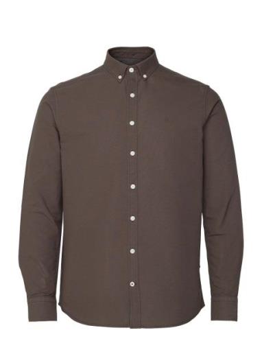 Kronstadt Johan Oxford Washed Shirt Brun