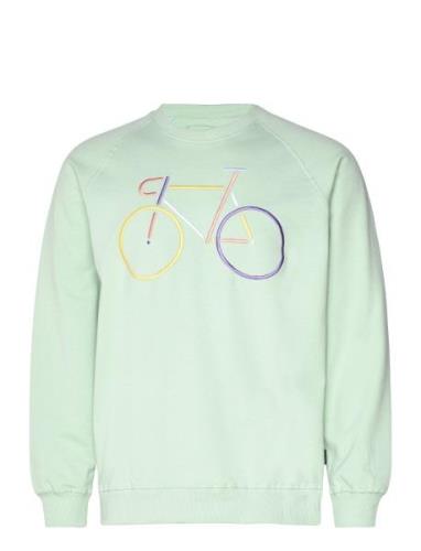 DEDICATED Sweatshirt Malmoe Color Bike Mint Grön