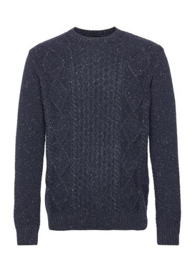 Clean Cut Copenhagen Roberto O-Neck Knit Marinblå