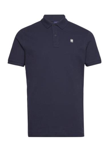 G-Star RAW Dunda Slim Polo S\S Marinblå