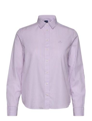 GANT Reg Broadcloth Striped Shirt Rosa