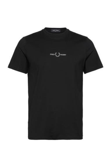 Fred Perry Embroidered T-Shirt Svart