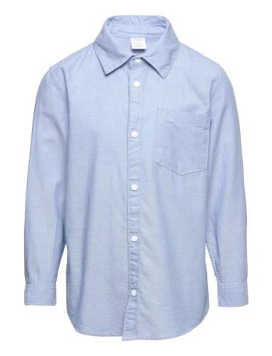 Lindex Shirt Preppy Oxford Blå