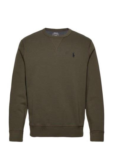 Polo Ralph Lauren Marled Double-Knit Sweatshirt Khaki Green