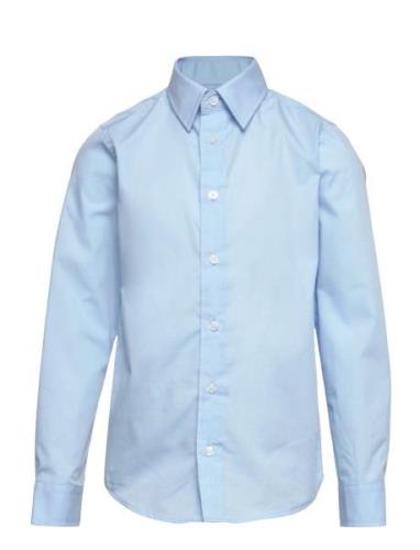 Jack & J S Jjjoe Shirt Ls Plain Noos Jnr Blå